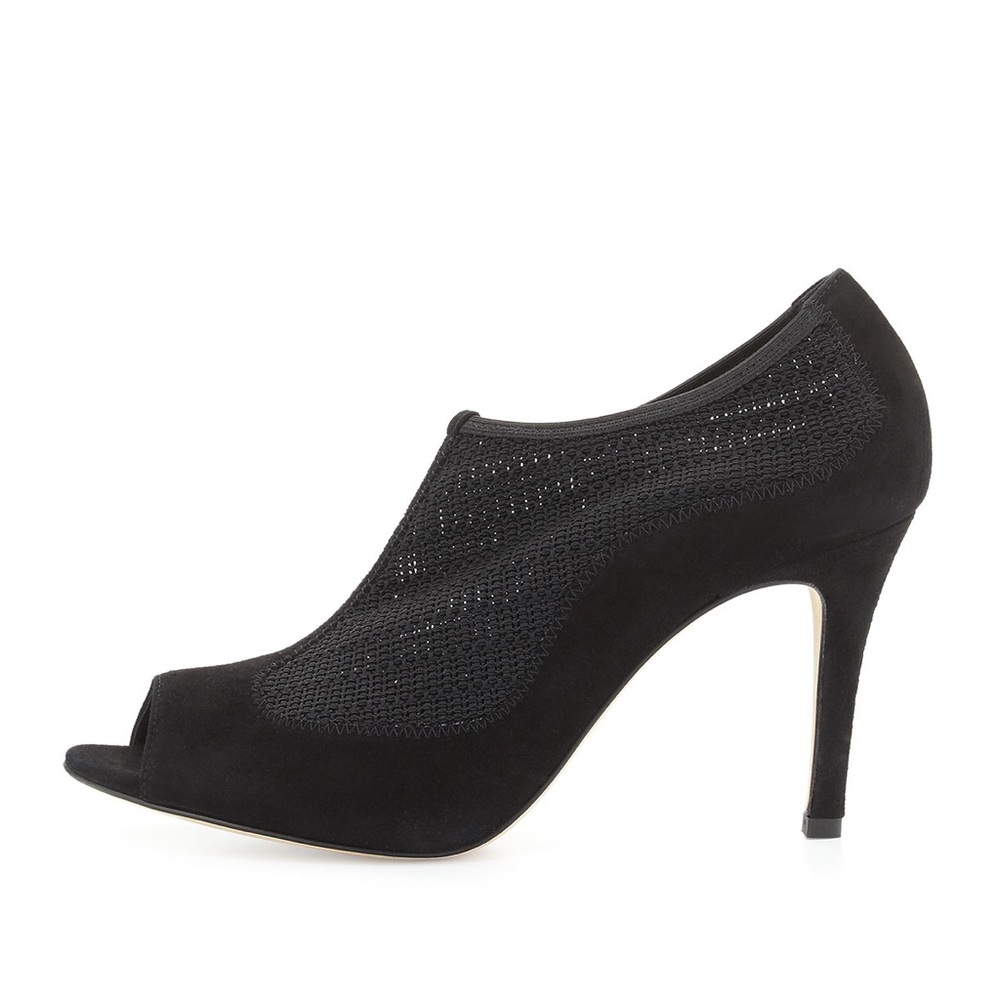 L.K. Bennett London Lara Mesh Peep Toe Bootie